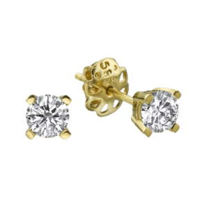 14K Yellow gold or white gold DANIELA Diamond earrings